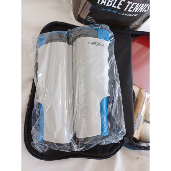 NIB New Portable Table Tennis Game Set Zip Nylon Storage Case Pro Spin Ping Pong - Picture 5 of 9